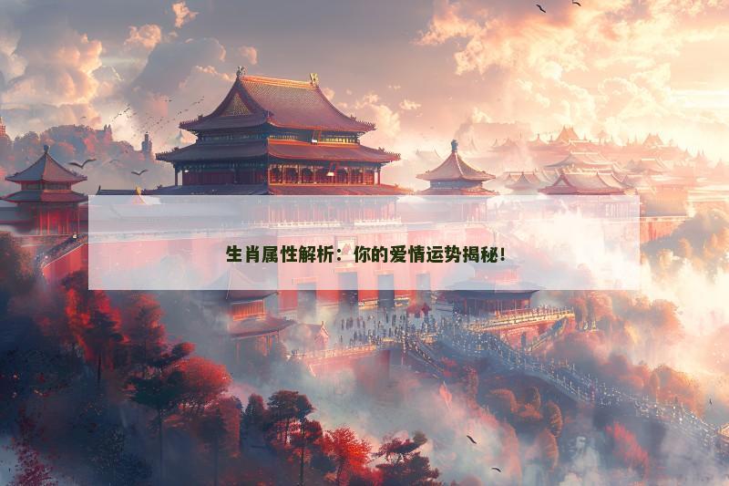 生肖属性解析：你的爱情运势揭秘！