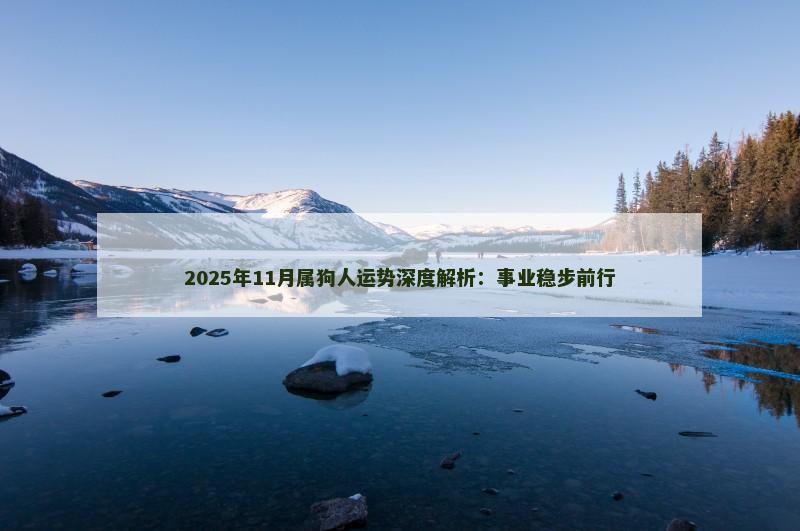 2025年11月属狗人运势深度解析:事业稳步前行