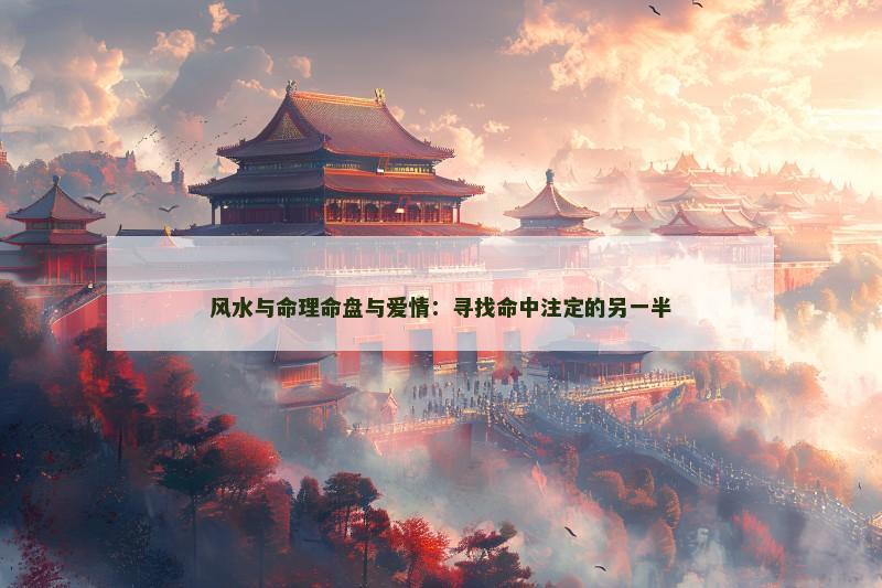 风水与命理命盘与爱情:寻找命中注定的另一半