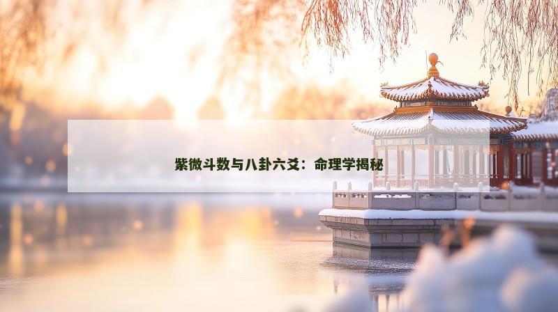 紫微斗数与八卦六爻:命理学揭秘