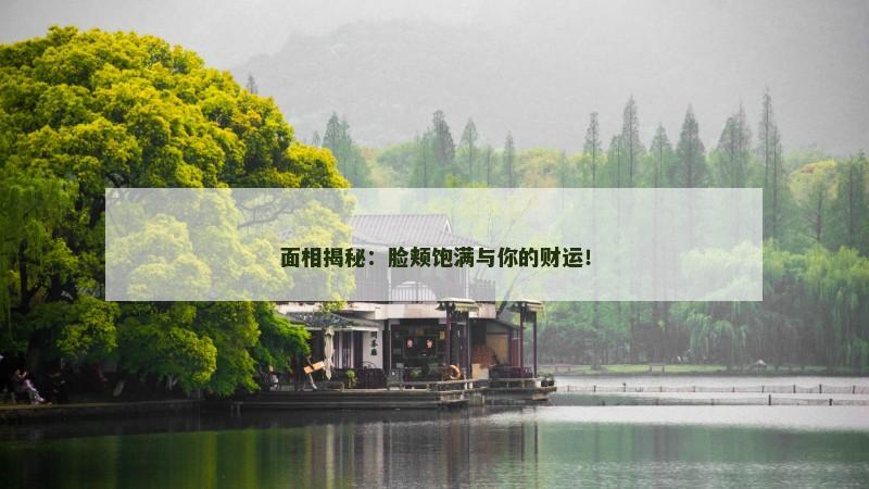 面相揭秘:脸颊饱满与你的财运!