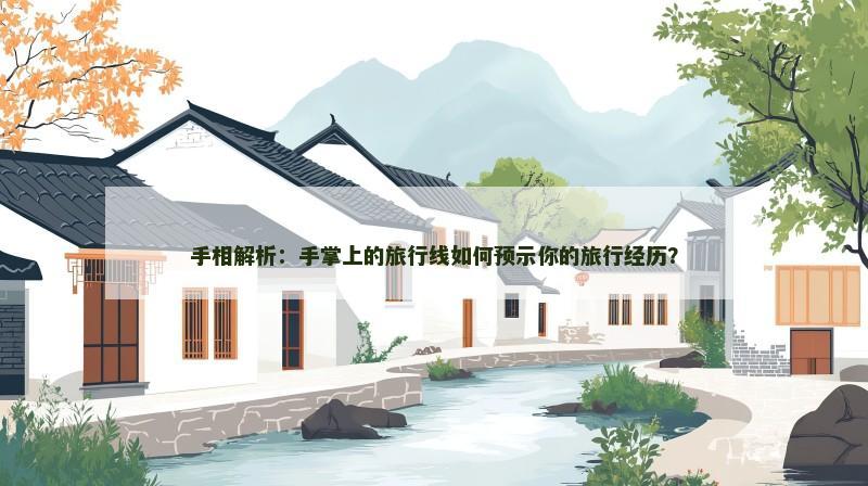 手相解析:手掌上的旅行线如何预示你的旅行经历?