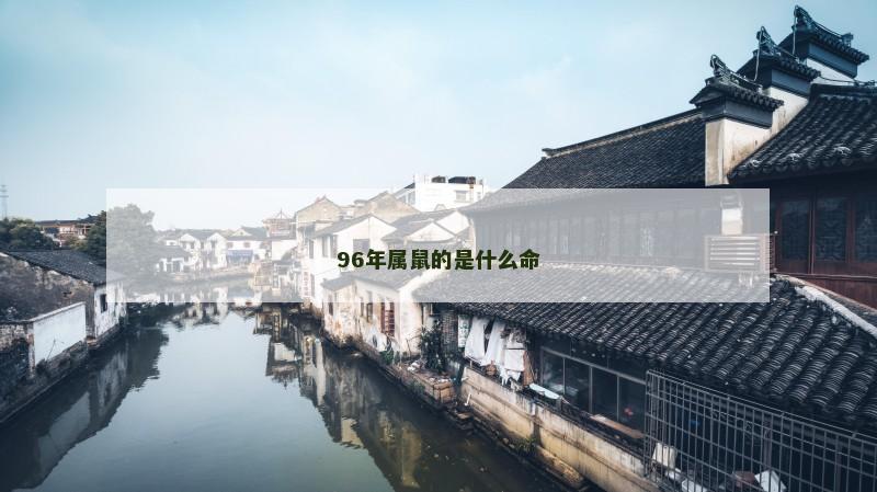 96年属鼠的是什么命