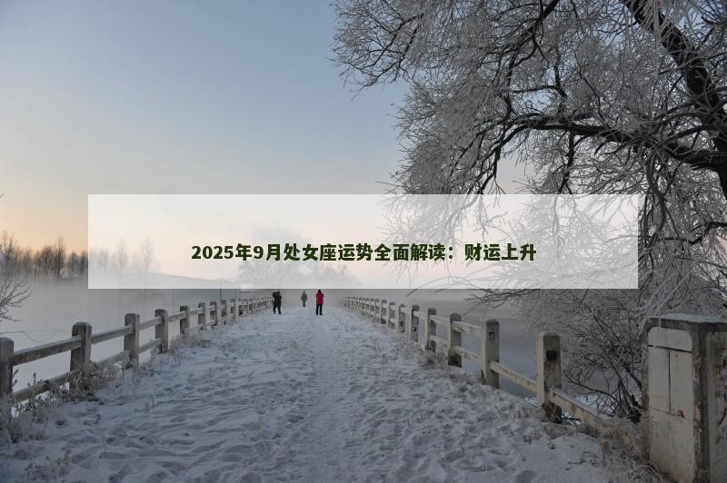 2025年9月处女座运势全面解读：财运上升