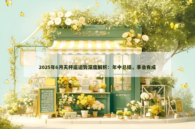 2025年6月天秤座运势深度解析：年中总结，事业有成