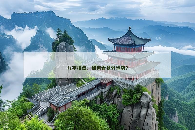 八字排盘:如何看意外运势?