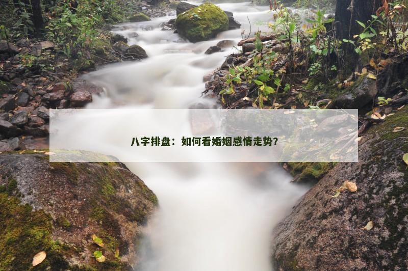八字排盘:如何看婚姻感情走势?