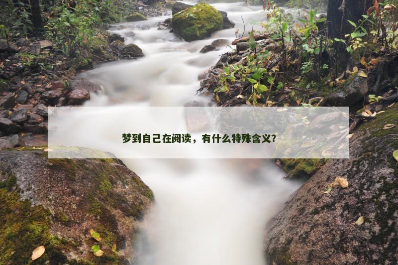 梦到自己在阅读，有什么特殊含义？
