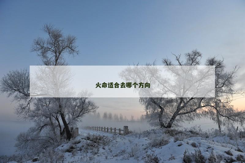 火命适合去哪个方向