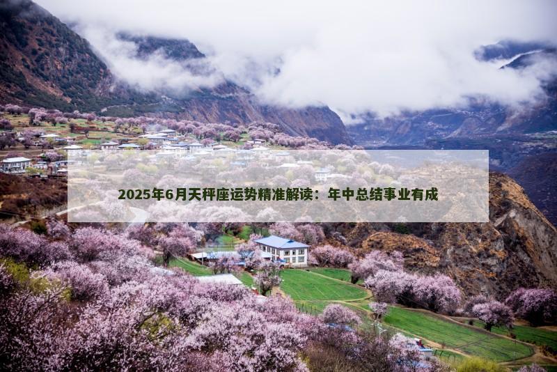 2025年6月天秤座运势精准解读：年中总结事业有成