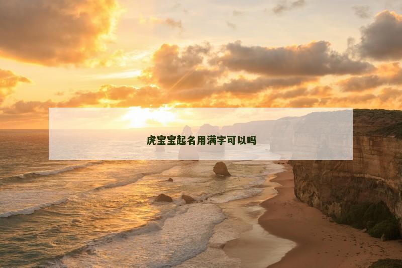 虎宝宝起名用满字可以吗