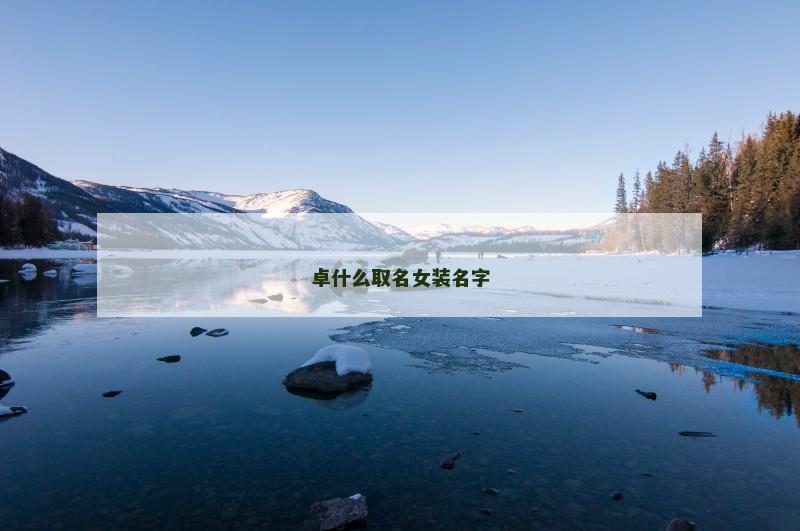 卓什么取名女装名字